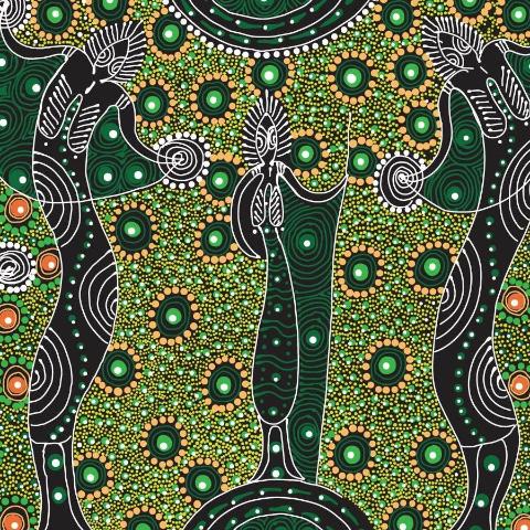 Dancing Spirit Green by Colleen Wallace