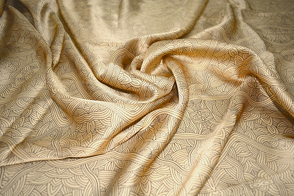 Silk Satin - Untitled Gold by Nambooka