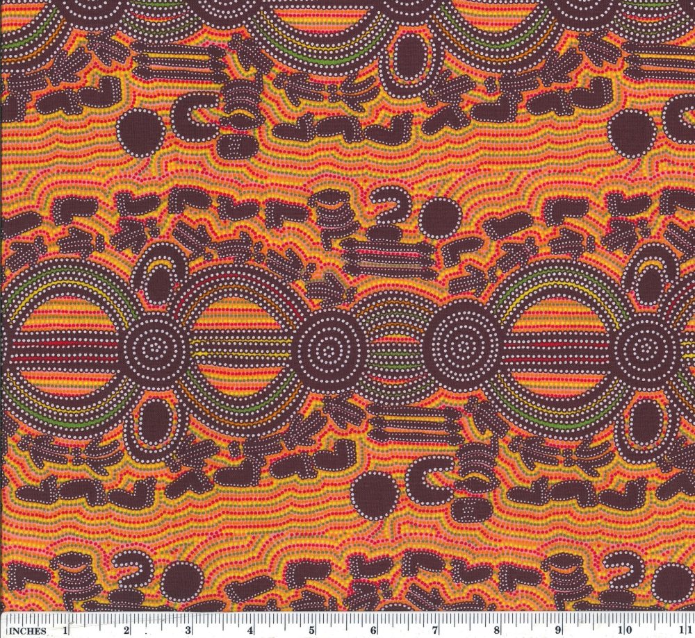 Rock Wallaby Dreaming Orange by Sandra Wayne